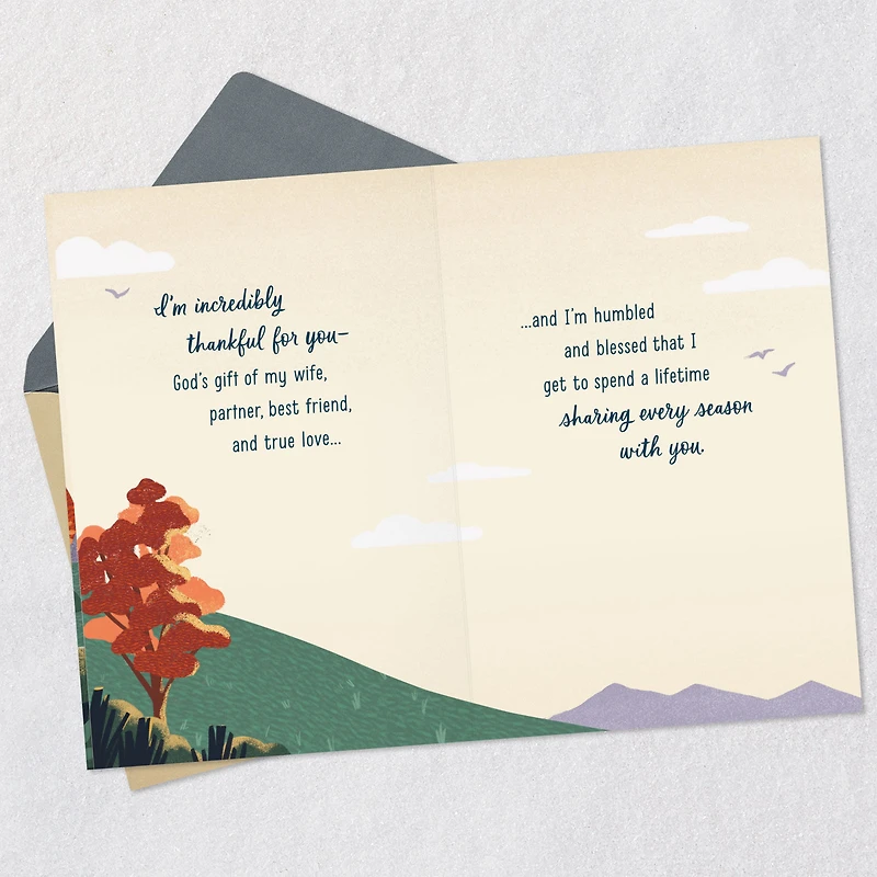 Humbled and Blessed Religious Thanksgiving Card for Wife for only USD 3.99 | Hallmark