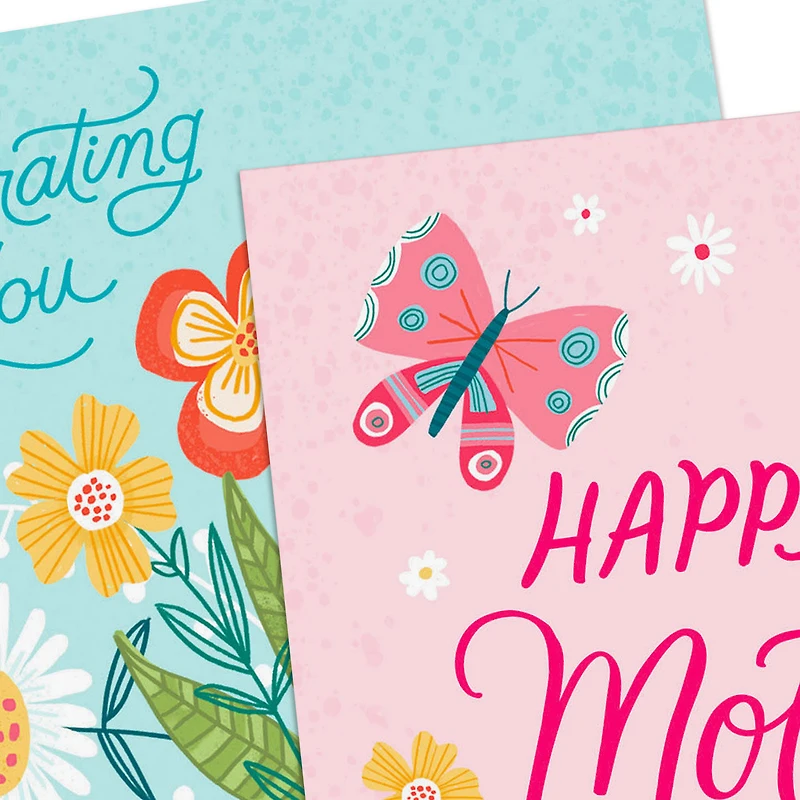 Butterflies and Flowers Mother's Day Cards, Pack of 8 for only USD 7.99 | Hallmark