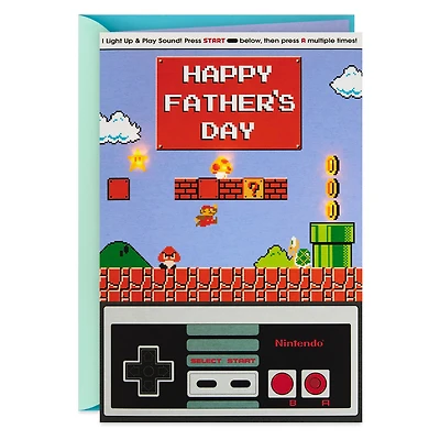 Nintendo Super Mario Bros.™ Father's Day Card With Sound and Light for only USD 7.99 | Hallmark
