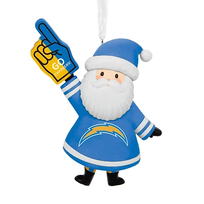 NFL Los Angeles Chargers Santa Fan Hallmark Ornament for only USD 12.99 | Hallmark