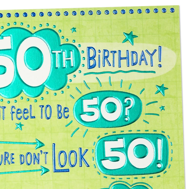 Can't Believe You're 50 Funny 50th Birthday Card for only USD 4.99 | Hallmark