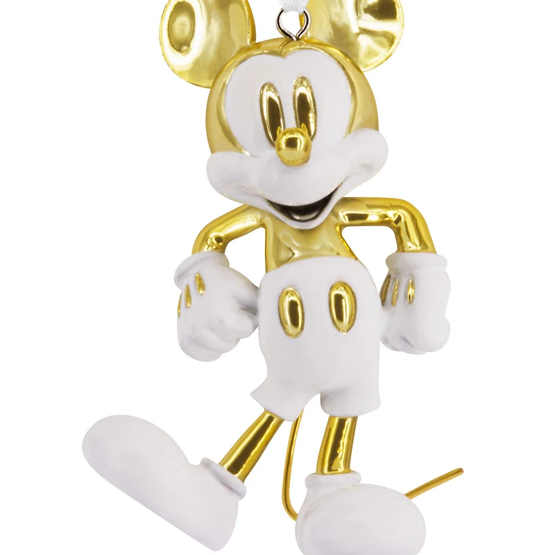 Disney Mickey Mouse White and Gold Ceramic Hallmark Ornament for only USD 28.99 | Hallmark