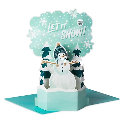 Let It Snow Pop-Up Christmas Card With Sound and Light for only USD 9.99 | Hallmark