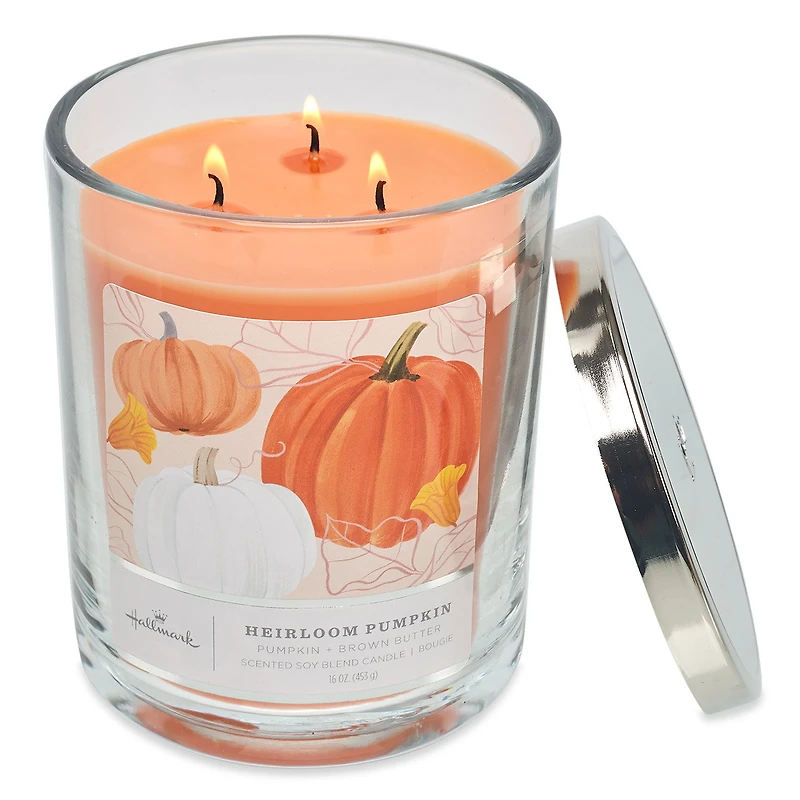 Heirloom Pumpkin Scented 3-Wick Candle, 16 oz. for only USD 29.99 | Hallmark