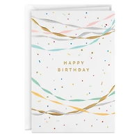 Party Streamers and Confetti Blank Birthday Card for only USD 5.99 | Hallmark