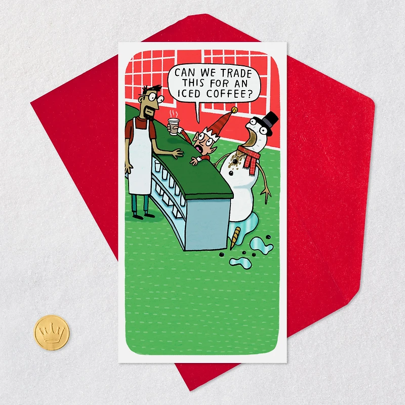 A Latte Joy Funny Money Holder Christmas Card for only USD 2.99 | Hallmark