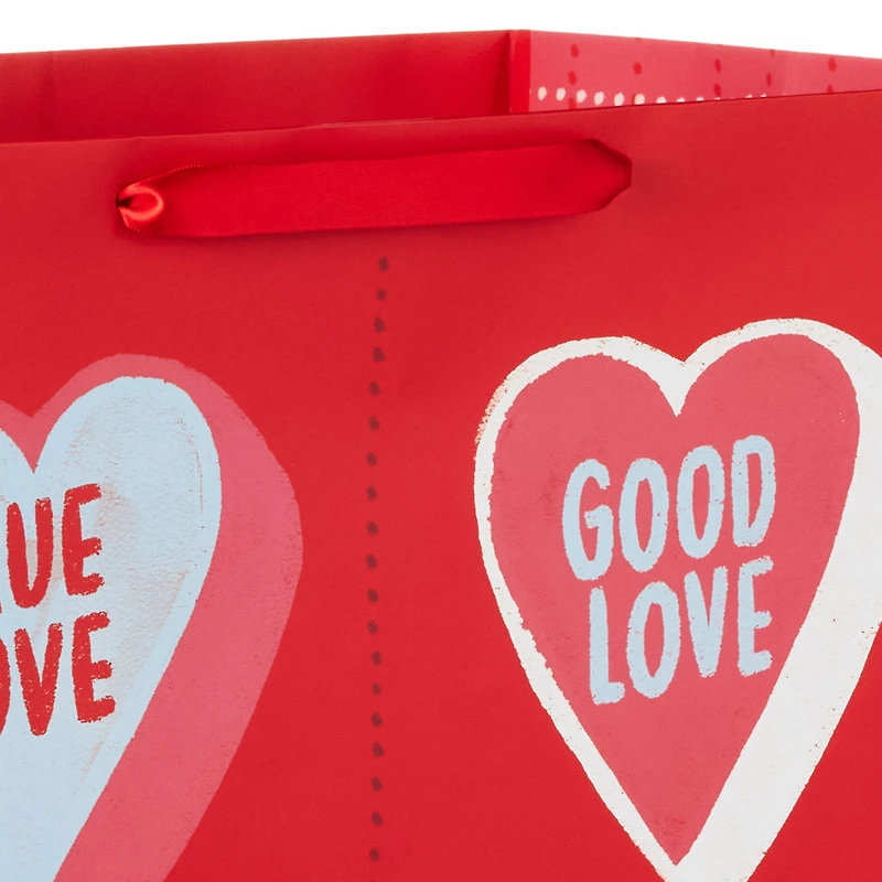 15" Candy Hearts on Red Extra-Deep Valentine's Day Gift Bag for only USD 5.49 | Hallmark