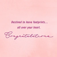 Footprints on Your Heart New Baby Girl Card for only USD 2.99 | Hallmark