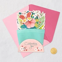 Tropical Flower Bouquet 3D Pop-Up Birthday Card for only USD 6.99 | Hallmark
