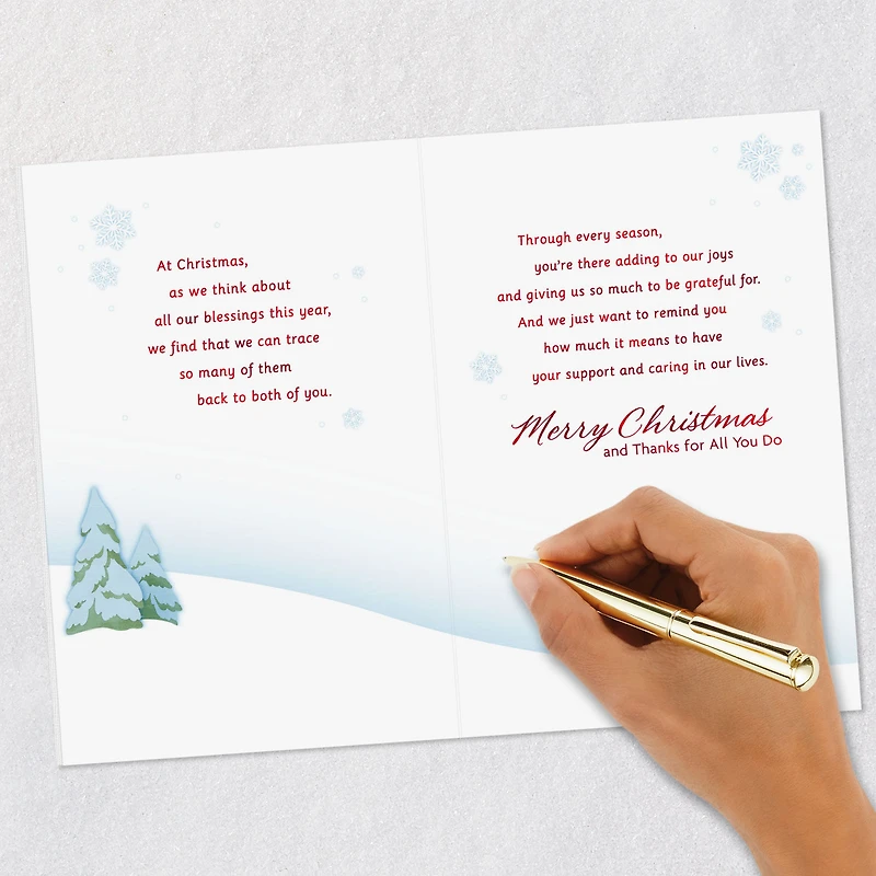 We're So Thankful for You Christmas Card for Parents for only USD 5.99 | Hallmark
