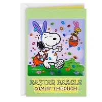 Peanuts® Snoopy and Woodstock Easter Beagle Easter Card for only USD 3.99 | Hallmark