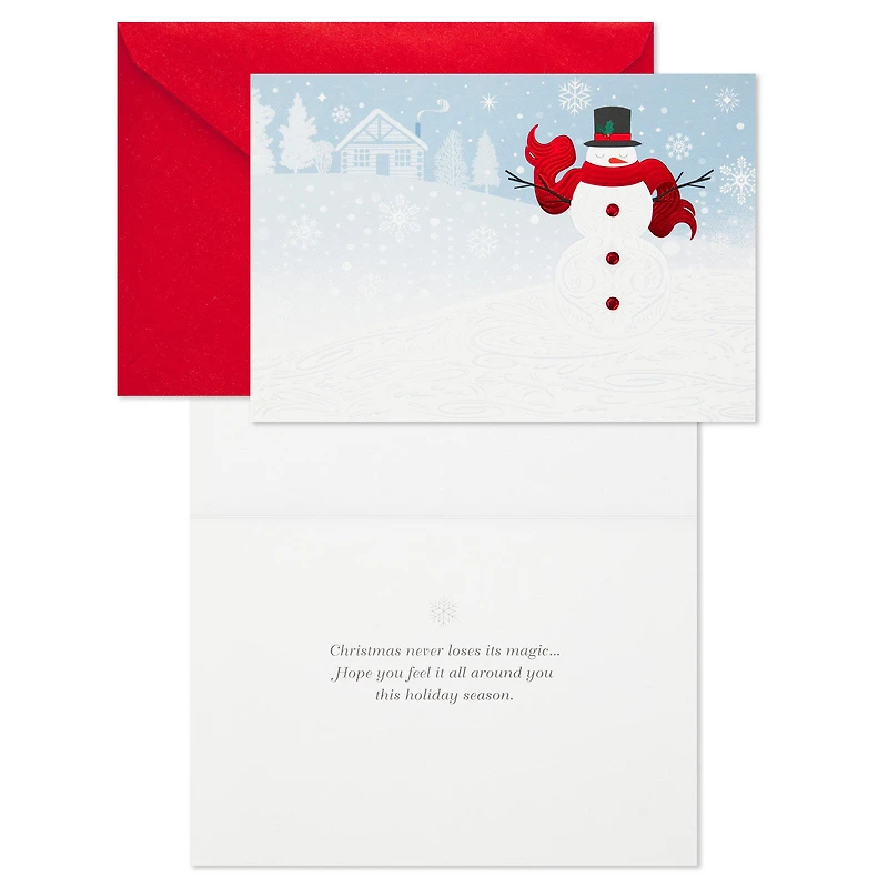 Cozy Snowman and Flurries Boxed Christmas Cards, Pack of 40 for only USD 15.49 | Hallmark