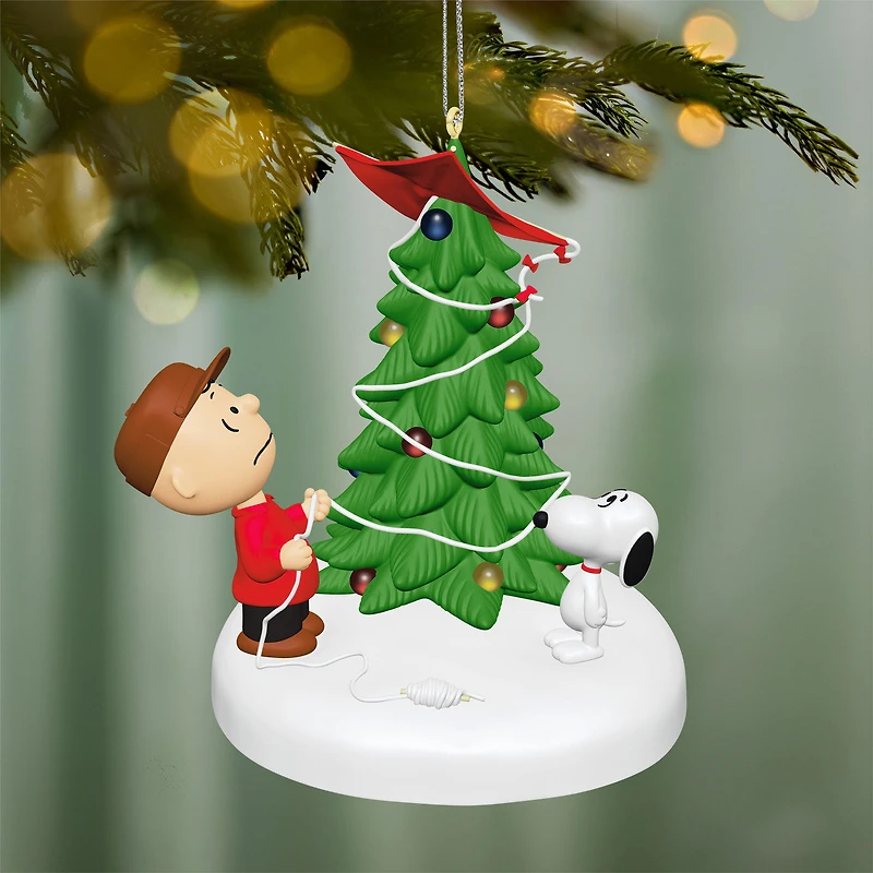 The Peanuts® Gang The Kite-Eating Christmas Tree Ornament With Light for only USD 36.99 | Hallmark