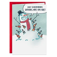Beer Snowman Funny Holiday Card for only USD 3.69 | Hallmark