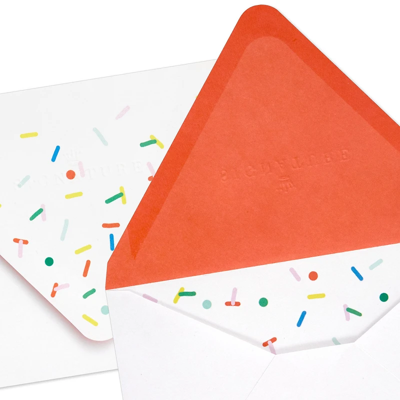 Confetti on White Designed Envelopes, Pack of 10 for only USD 5.00 | Hallmark