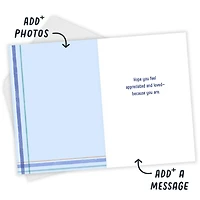 Appreciated and Loved Blue Plaid Custom Father's Day Card for only USD 4.99 | Hallmark
