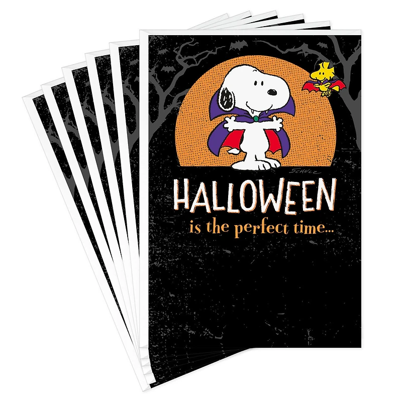 Peanuts® Vampire Snoopy and Woodstock Halloween Cards, Pack of 6 for only USD 6.99 | Hallmark