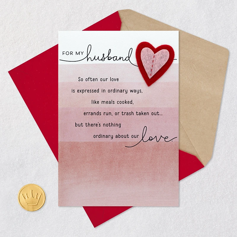 Nothing Ordinary About Our Love Valentine's Day Card for Husband for only USD 6.99 | Hallmark