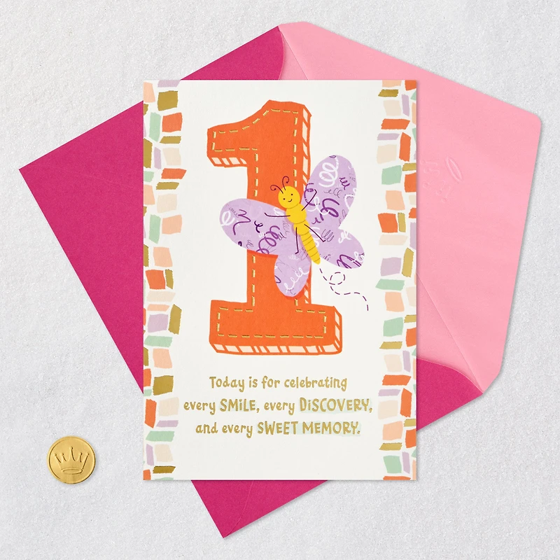 Sweet Butterfly 1st Birthday Card for only USD 4.99 | Hallmark