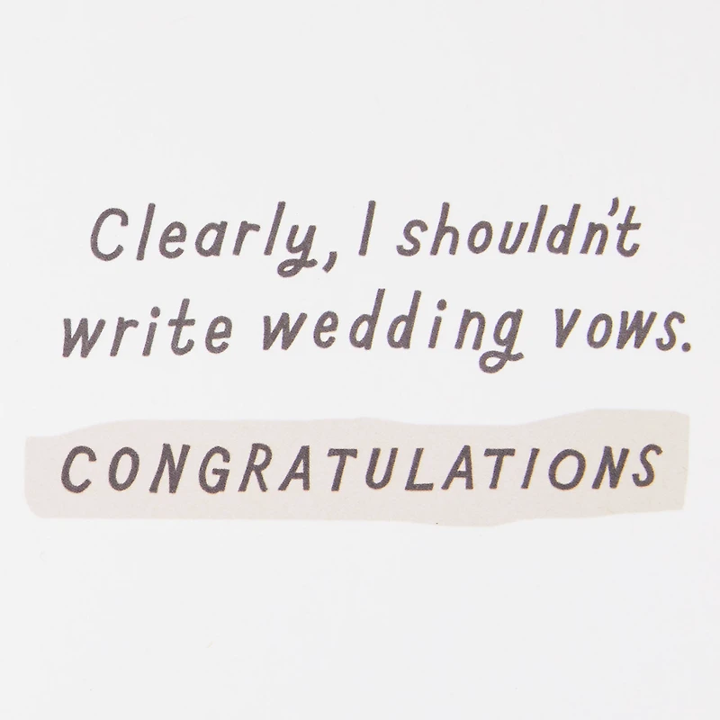 Love, Dreams and Toilet Paper Funny Wedding Card for only USD 4.49 | Hallmark
