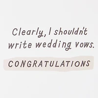 Love, Dreams and Toilet Paper Funny Wedding Card for only USD 4.49 | Hallmark