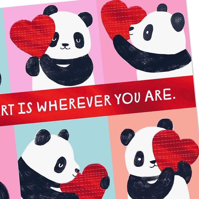 My Heart Is Where You Are, Panda Valentine's Day Card for only USD 2.99 | Hallmark