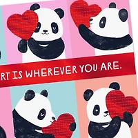 My Heart Is Where You Are, Panda Valentine's Day Card for only USD 2.99 | Hallmark