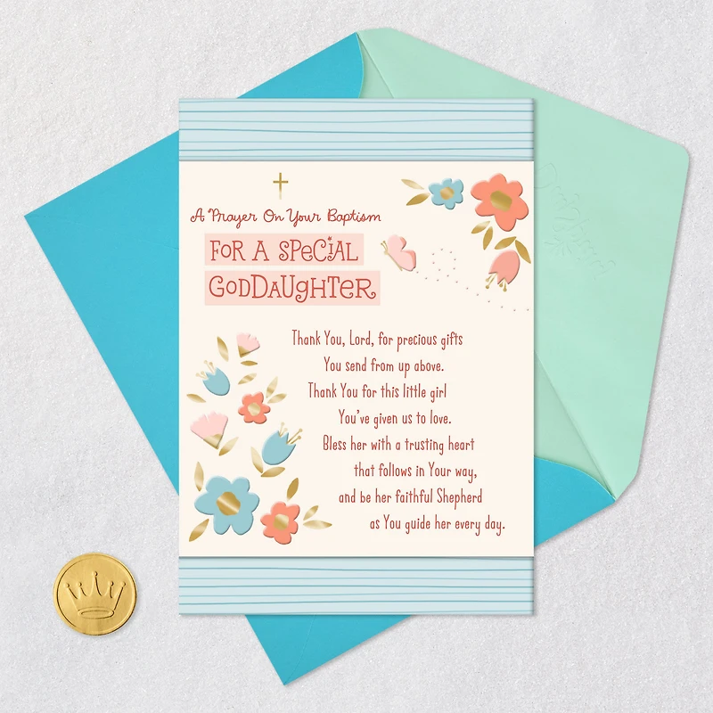 Love and Prayers Today and Always Baptism Card for Goddaughter for only USD 3.99 | Hallmark