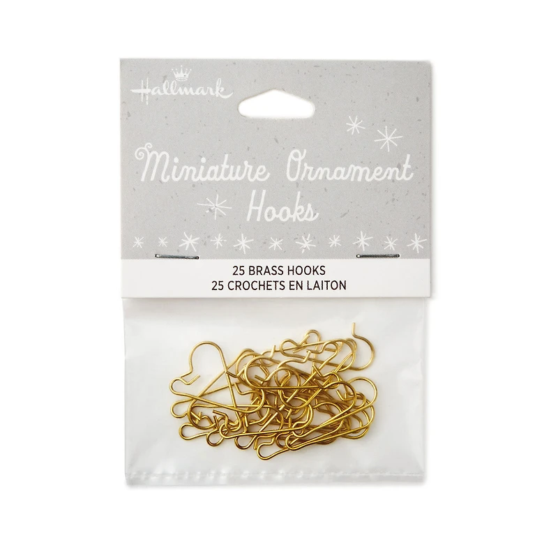 Mini Brass Ornament Hooks, Set of 25 for only USD 4.99 | Hallmark