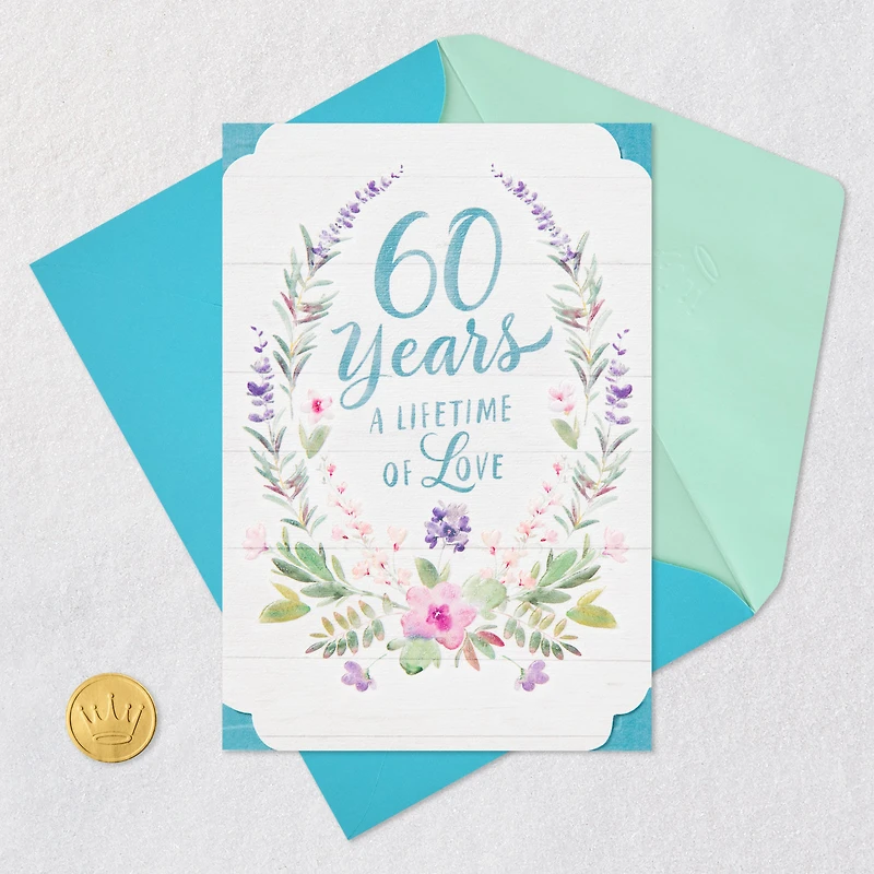 A Lifetime of Love 60th Anniversary Card for only USD 5.99 | Hallmark