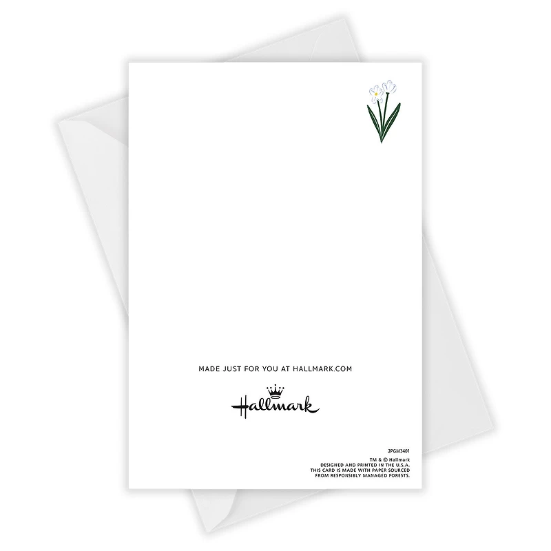 Pink Flowers Stamp Custom Miss You Card for only USD 4.99 | Hallmark