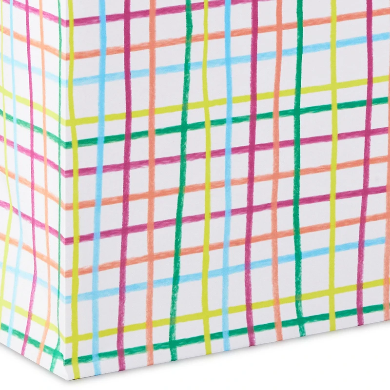 13" Multicolor Windowpane Large Gift Bag for only USD 4.49 | Hallmark