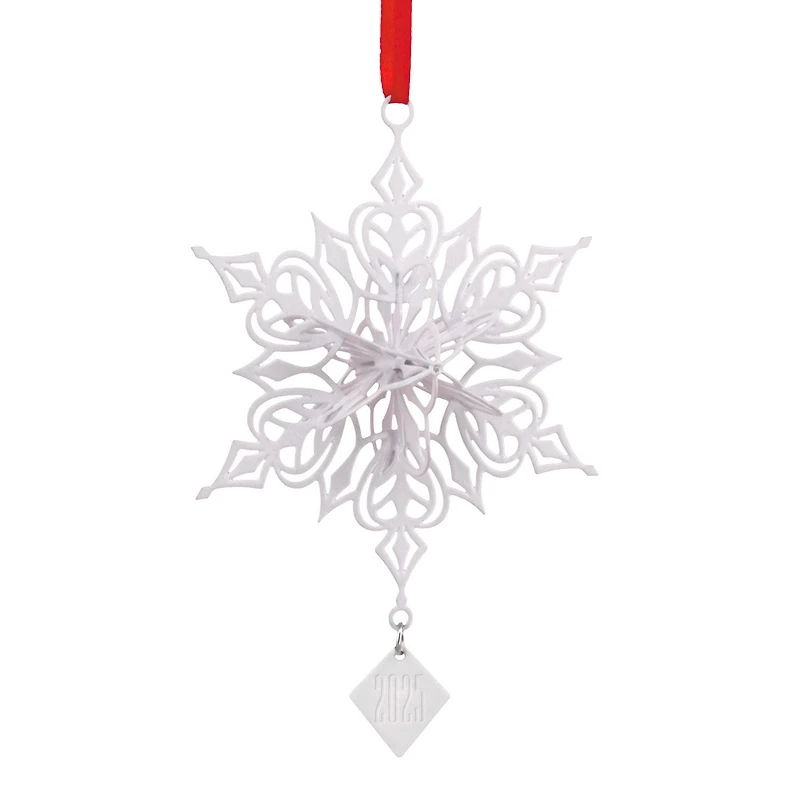 Dimensional Snowflake 2025 Metal Hallmark Ornament for only USD 14.99 | Hallmark