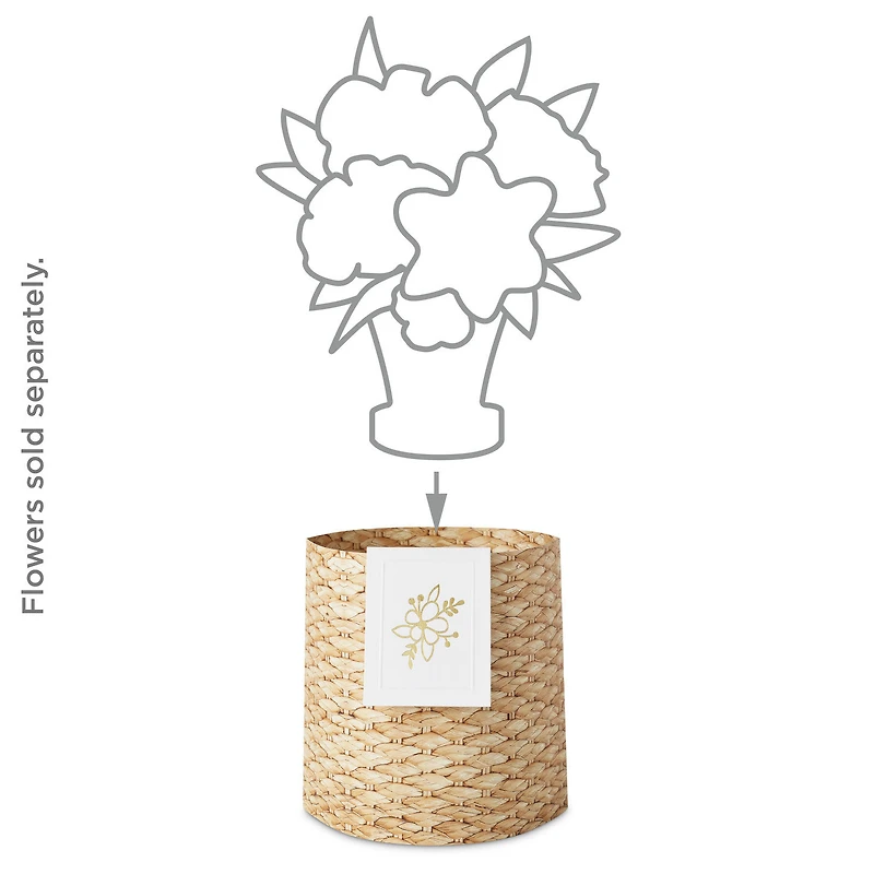 Build-a-Bouquet Woven Basket Pop-Up Paper Vase With Mini Card for only USD 4.99 | Hallmark