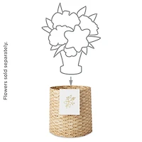 Build-a-Bouquet Woven Basket Pop-Up Paper Vase With Mini Card for only USD 4.99 | Hallmark