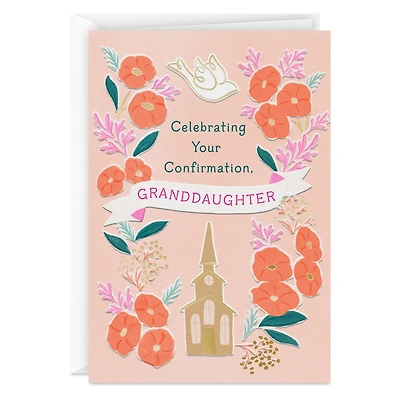Praying God's Goodness Will Overflow Confirmation Card for Granddaughter for only USD 3.99 | Hallmark