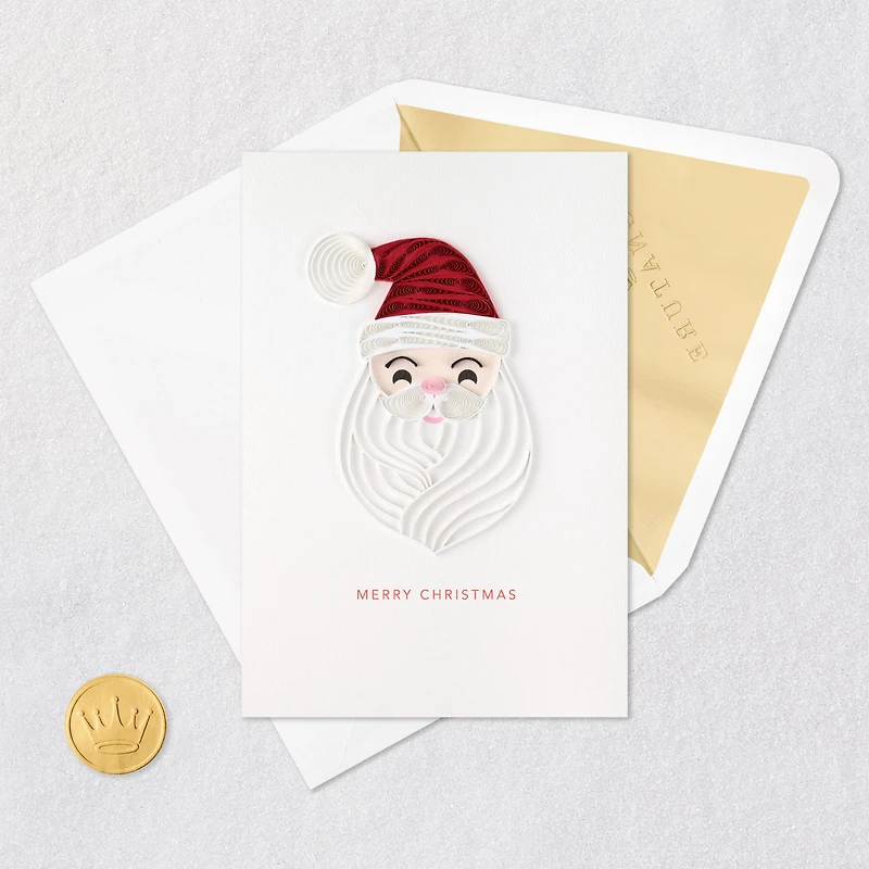 Santa Claus Quilled Paper Handmade Christmas Card for only USD 13.59 | Hallmark