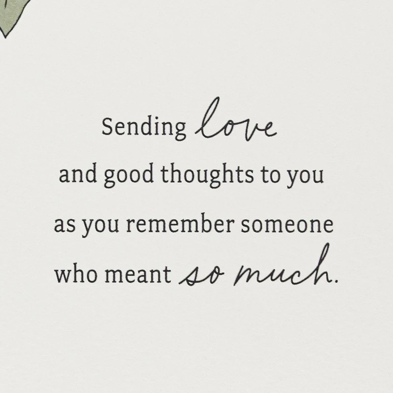 Sending Love and Good Thoughts Sympathy Card for only USD 6.99 | Hallmark