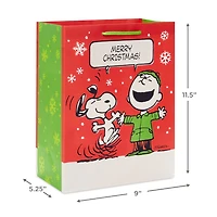11.5" Peanuts® Vintage Holiday Scenes 2-Pack Large Gift Bag Bundle for only USD 6.99 | Hallmark