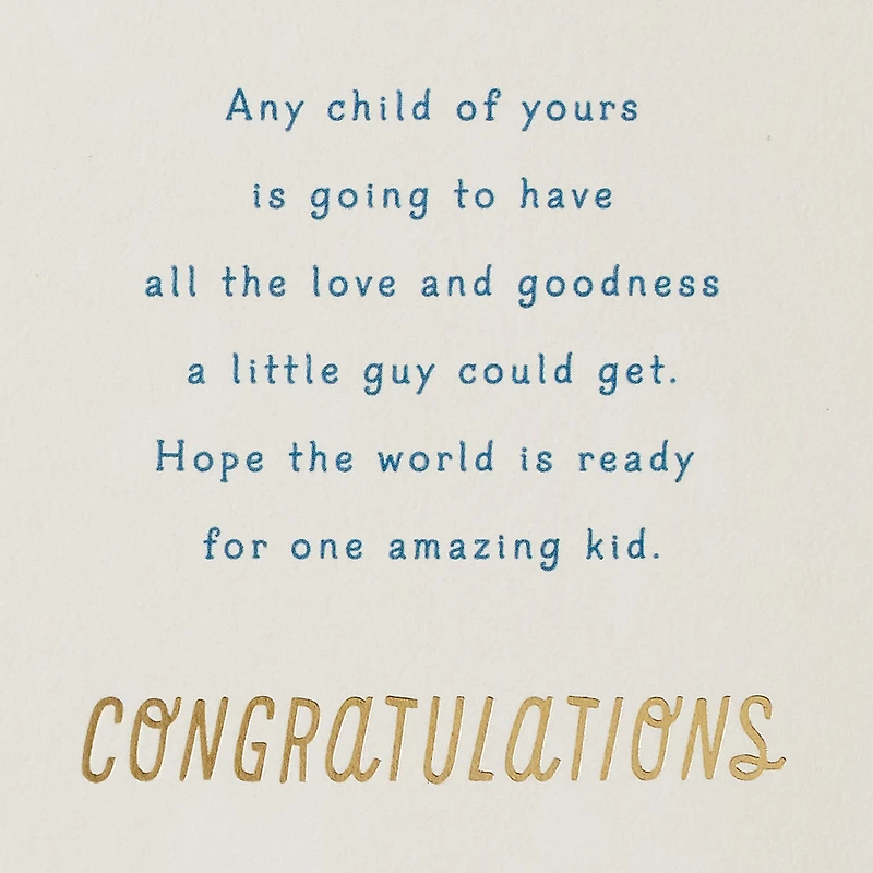 Luckiest Baby Ever Baby Boy Congratulations for only USD 6.59 | Hallmark