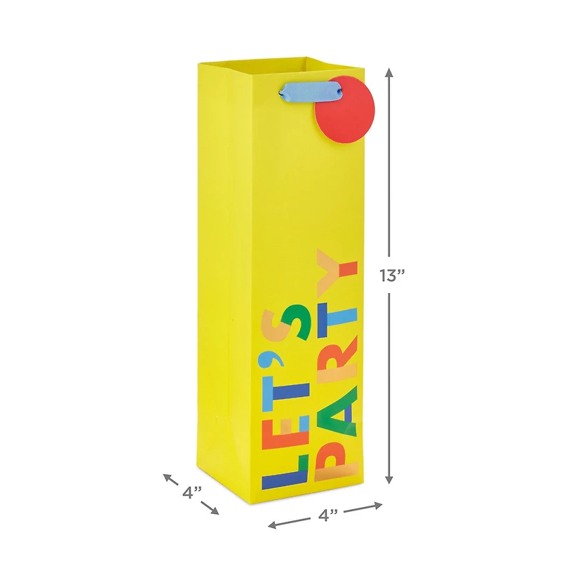 13" Let's Party Wine Gift Bag for only USD 3.49 | Hallmark