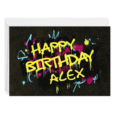 Graffiti Lettering Custom Birthday Card for only USD 4.99 | Hallmark