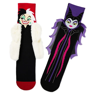 Disney Villains Maleficent and Cruella De Vil Novelty Socks for only USD 24.99 | Hallmark