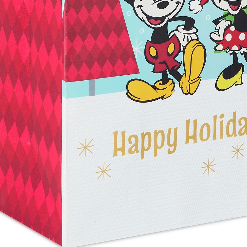 13" Disney Mickey and Minnie Large Christmas Gift Bag for only USD 4.49 | Hallmark