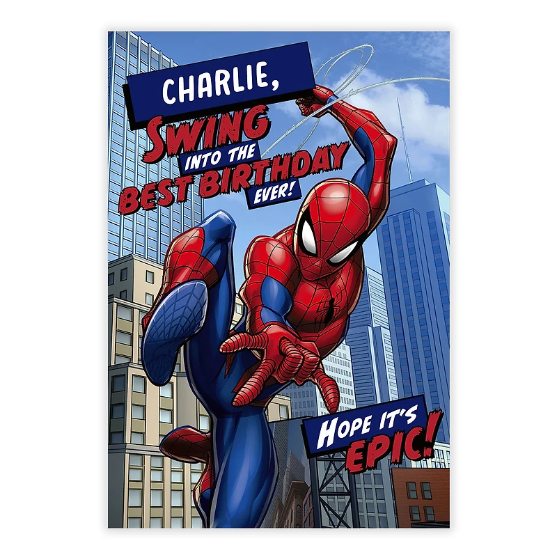 Marvel Spider-Man Hope It's Epic Custom Birthday Card for only USD 4.99 | Hallmark