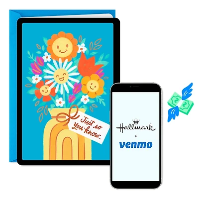 Good Thoughts Coming Your Way Venmo Thinking of You Card for only USD 4.99 | Hallmark