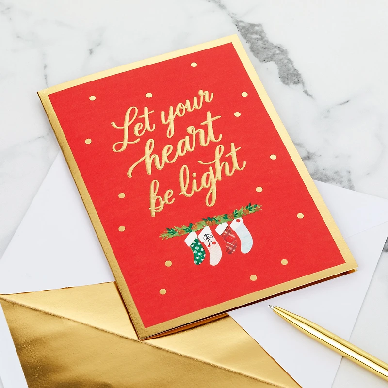 Let Your Heart Be Light 3D Pop-Up Christmas Card for only USD 12.99 | Hallmark
