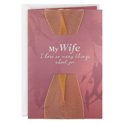 I Love So Many Things About You Birthday Card for Wife for only USD 7.59 | Hallmark