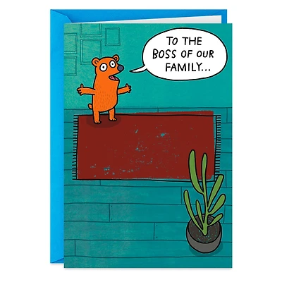 The Boss of Our Family Funny Father's Day Card for Dad for only USD 3.99 | Hallmark