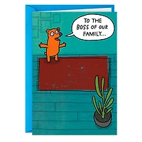 The Boss of Our Family Funny Father's Day Card for Dad for only USD 3.99 | Hallmark
